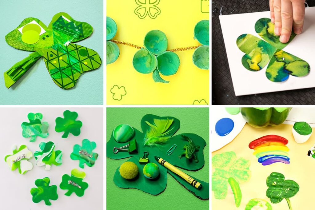 Children with Shamrocks