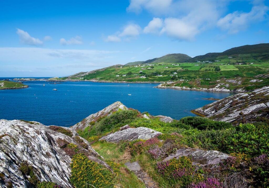 County Kerry hiking trail during Irish summer