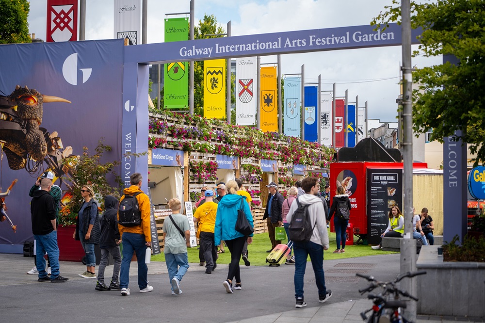 Galway Arts Festival crowd enjoying summer celebration